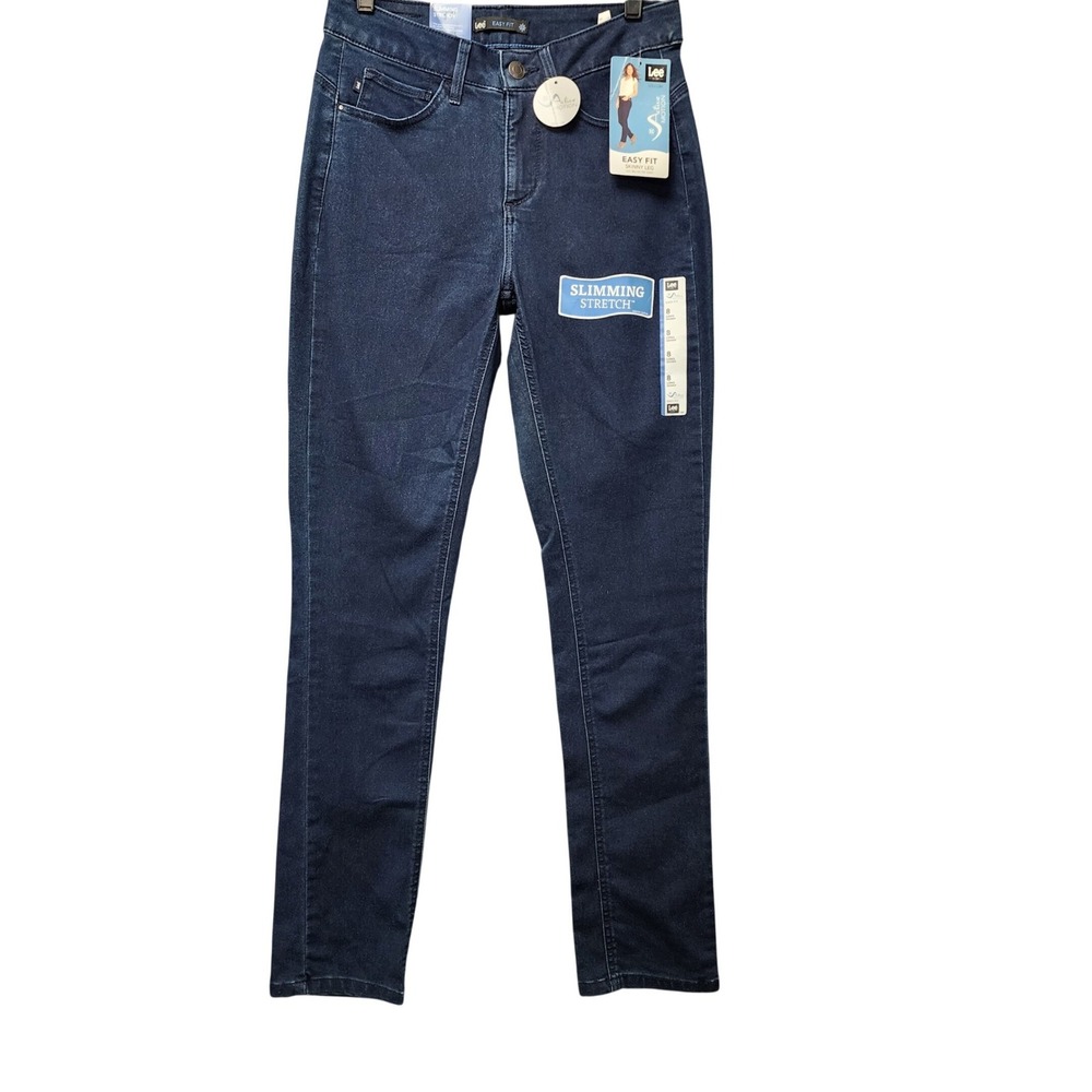 Lee Skinny Jeans Womens‎ 8 Long Blue Orion Easy Fit Active Slimming Stretch NEW